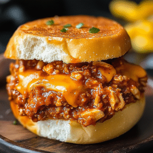Cajun Chicken Sloppy Joes - Spicy Melt Sandwich Recipe