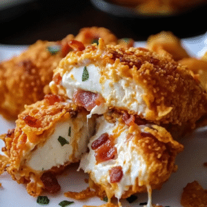 Cream Cheese and Bacon Stuffed Doritos Chicken Recipe