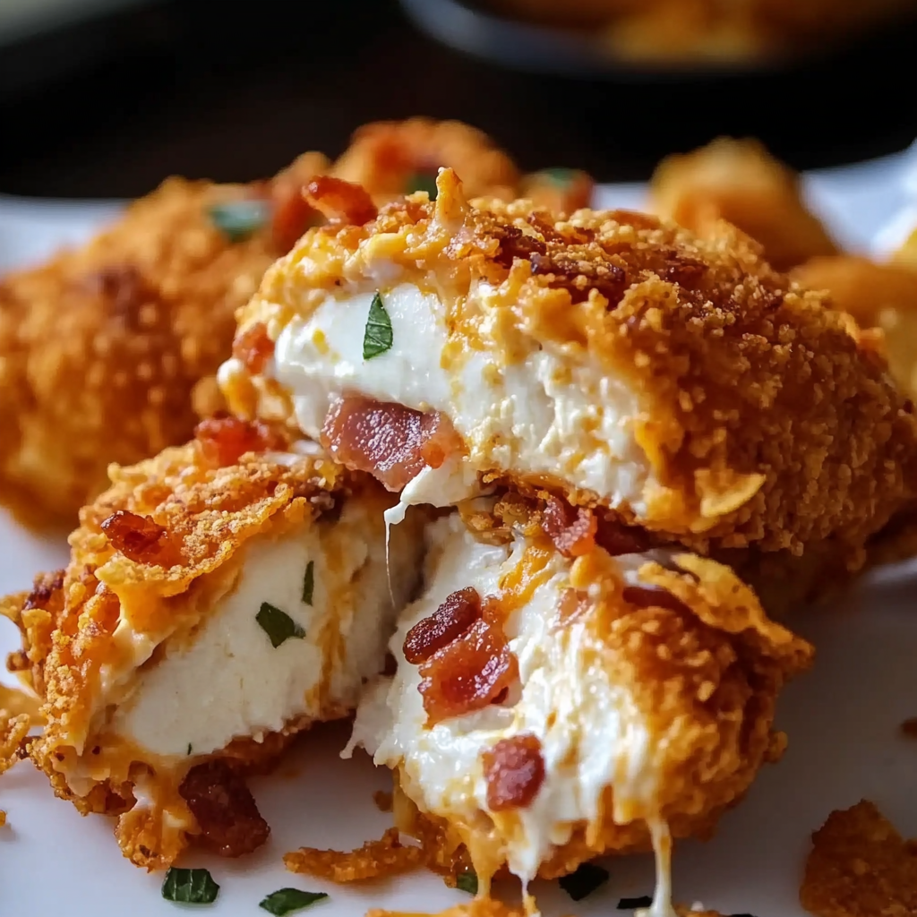 Cream Cheese and Bacon Stuffed Doritos Chicken Recipe